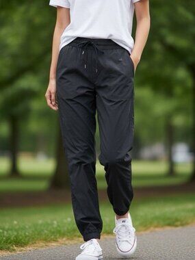 Abercrombie & Fitch Black Jogger Pants Women’s Size Large Relaxed